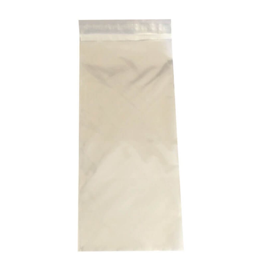 Clear 150x350mm peel and seal film bags in a bulk pack of 2000