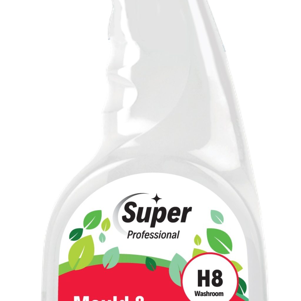H8 Mould & Mildew Remover 750ml bottle for cleaning and disinfecting surfaces