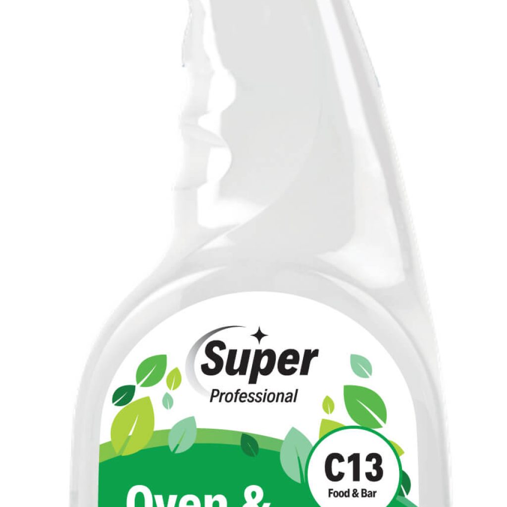 Oven, hob, and grill cleaner C13 – 750ml heavy-duty degreaser spray bottle