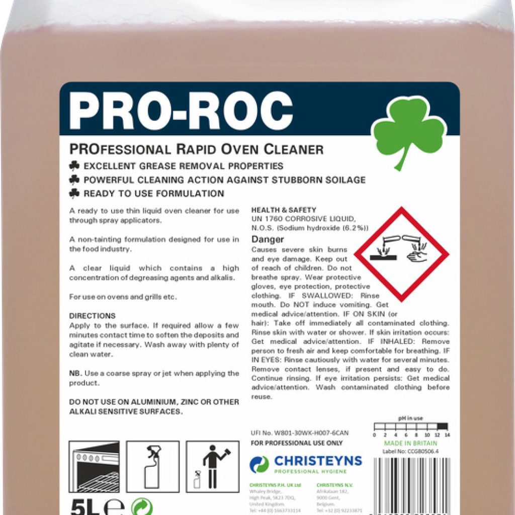 Pro-Roc  Professional Rapid Oven Cleaner (5Ltr)