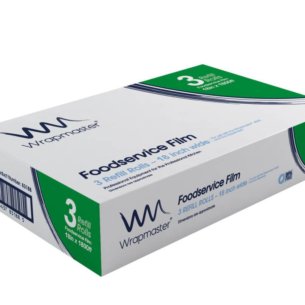 Wrap Master 4500 clingfilm 18 inch x 50m pack of 3 rolls